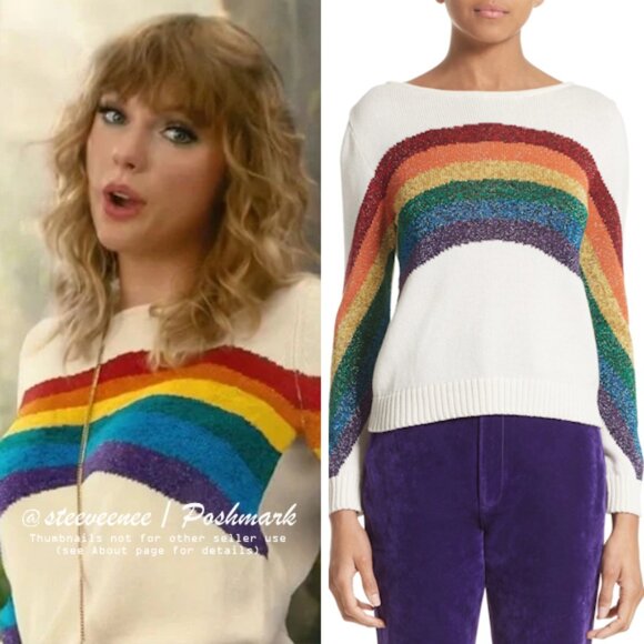 Marc Jacobs 2017 Rainbow Sweater ASO Taylor Swift - Picture 1 of 15